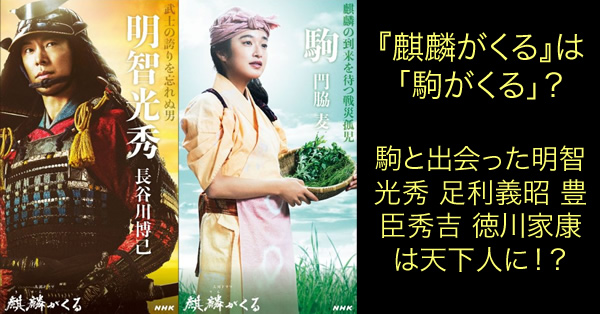 NHK大河ドラマファンから不評の架空登場人物 駒は、好評の帰蝶と対照的。駒は麒麟の化身、泰平を実現する天下人を品定めしているのか…